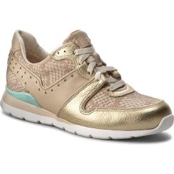 Sneakersy UGG - W Deaven 1012175 W/Sgd. Brązowe półbuty damskie marki Ugg, na co dzień, bez wzorów, ze skóry, bez obcasa, na płaskiej podeszwie, bez zapięcia. W wyprzedaży za 499,00 zł.