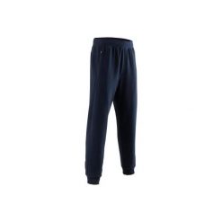 Spodnie dresowe regular Gym & Pilates 500 męskie. Niebieskie spodnie męskie DOMYOS, na co dzień, m, bez wzorów, z elastanu. Za 59,99 zł.
