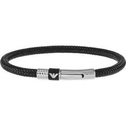 Emporio Armani Bransoletka schwarz. Czarne bransoletki męskie Emporio Armani. Za 509,00 zł.