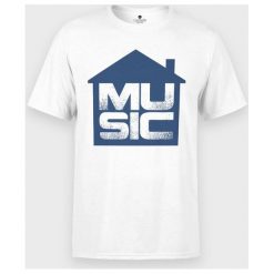 Koszulka męska House Music. Koszulki męskie MegaKoszulki, m, bez wzorów, z bawełny, z podwójnym kołnierzykiem, bez rękawów. Za 49,90 zł.