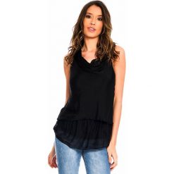 Jedwabny top w kolorze czarnym. Czarne bluzki damskie Silk Premium, s, bez wzorów, z jedwabiu, bez kołnierzyka. W wyprzedaży za 128,95 zł.