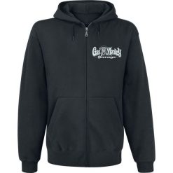 Bluzy męskie: Gas Monkey Garage Blood, Sweat & Beers Bluza z kapturem rozpinana czarny