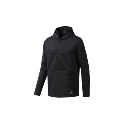 Bluzy Reebok Sport Bluza z kapturem ThermoWarm Control. Czarne bluzy męskie rozpinane marki Reebok Sport, l, z kapturem. Za 399,00 zł.