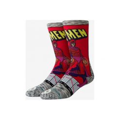 Stance Magneto Comic Skarpetki Czerwony Szary. Szare skarpetki męskie Stance, bez wzorów, z elastanu. Za 94,95 zł.