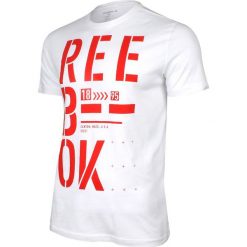 Reebok Koszulka Stencil Graphic Tee biała r. L (AJ2663). Białe koszulki sportowe męskie Reebok, l. Za 63,13 zł.