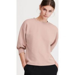 Bluza z ekologicznego poliestru - Różowy. Różowe bluzy damskie Reserved, s, bez wzorów, bez rękawów, bez kaptura. Za 79,99 zł.