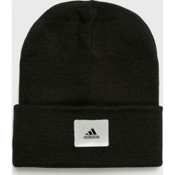 Adidas Performance - Czapka. Czarne czapki zimowe męskie marki adidas Performance, z dzianiny. Za 89,90 zł.