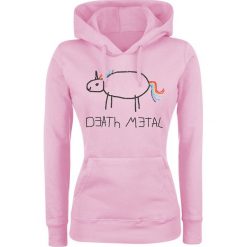 Bluzy damskie: Death Metal Bluza z kapturem damska jasnoróżowy (Light Pink)