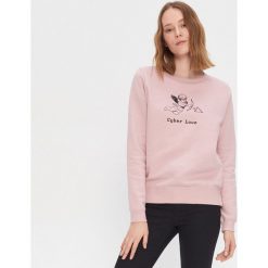 Bluza z nadrukiem - Różowy. Różowe bluzy damskie House, s, z nadrukiem. Za 69,99 zł.