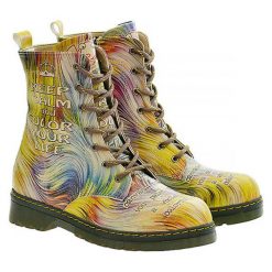 Buty zimowe męskie: Botki ze wzorem