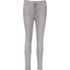 Dżinsy - Slim fit - w kolorze szarym. Szare jeansy damskie relaxed fit marki Mustang, z aplikacjami. W wyprzedaży za 173,95 zł.