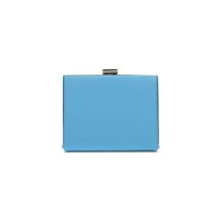 Skórzana torebka w kolorze niebieskim - (S)15,5 x (W)13 x (G)4 cm. Niebieskie torebki klasyczne damskie Kazar, bez wzorów, ze skóry, bez dodatków. W wyprzedaży za 269,95 zł.