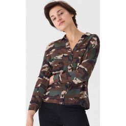 Koszula camo - Wielobarwn. Zielone koszule damskie House, s, bez wzorów, bez kołnierzyka, bez rękawów. Za 89,99 zł.