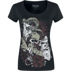 Black Premium by EMP Keep Me Going Koszulka damska czarny. Czarne bluzki z odkrytymi ramionami Black Premium by EMP, l, z nadrukiem, z okrągłym kołnierzem, z krótkim rękawem. Za 79,90 zł.