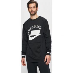Nike Sportswear - Bluza. Czarne bluzy męskie Nike Sportswear, m, z nadrukiem, z poliesteru, z okrągłym kołnierzem, bez rękawów, bez kaptura. W wyprzedaży za 179,90 zł.