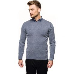 Sweter nagel półgolf niebieski. Niebieskie swetry męskie Recman, m, bez wzorów, z golfem, bez kaptura. Za 169,00 zł.