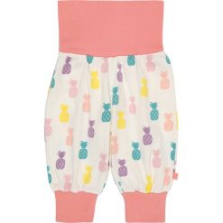 Spodnie chłopięce: Småfolk ZGREEN BABY WAISTBAND PANTS WITH PINEAPPLE Spodnie materiałowe orchid