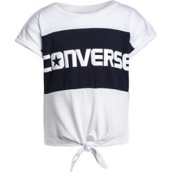 T-shirty damskie: Converse COLOURBLOCKED TIE FRONT Tshirt z nadrukiem white