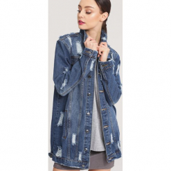 Niebieska Kurtka Humble. Niebieskie kurtki damskie jeansowe marki other, l. Za 99,99 zł.