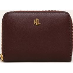 Lauren Ralph Lauren - Portfel skórzany. Brązowe portfele damskie Lauren Ralph Lauren, bez wzorów, z poliesteru. Za 379,90 zł.