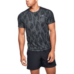 Under Armour Speed Stride Koszulka Czarny Szary. Szare podkoszulki męskie Under Armour, m, bez wzorów, z poliesteru, z krótkim rękawem. Za 171,95 zł.