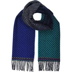 Szaliki męskie: PS by Paul Smith HERRINGBONE GRADUATED SCARF Szal blue