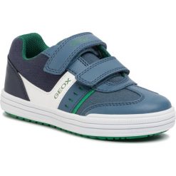 Sneakersy GEOX - J Elvis B J02A4B 0BU10 C4277 S Avio/Navy. Niebieskie trampki chłopięce Geox, bez wzorów, ze skóry ekologicznej, na rzepy. W wyprzedaży za 179,00 zł.