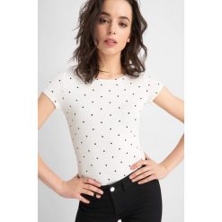 T-shirty damskie: T-shirt w groszki