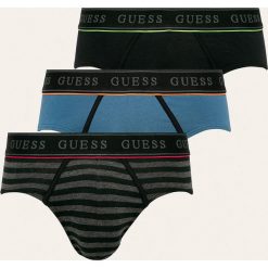 Guess Jeans - Slipy (3-pack). Szare slipy męskie xxl, z aplikacjami, z elastanu. W wyprzedaży za 139,90 zł.