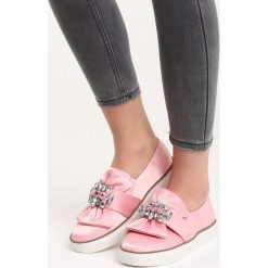 Trampki damskie slip on: Różowe Slip On Never Too Late
