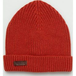 Pepe Jeans - Czapka. Różowe czapki męskie Pepe Jeans, na zimę, bez wzorów, z bawełny. W wyprzedaży za 69,90 zł.