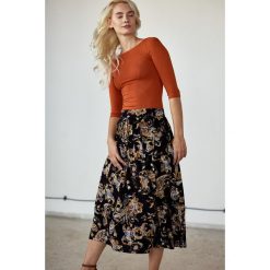 Spódnica Idalia Undulata 32 wielokolorowy. Spódniczki damskie Marie Zélie, s, w paski, z bawełny, eleganckie, midi. Za 247,00 zł.