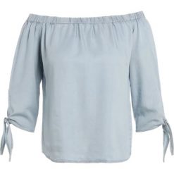 Bluzki damskie: ONLY ONLINDIA Bluzka light blue denim