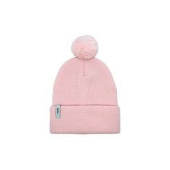Czapka Beanie Baby Pink Pompon. Różowe czapki męskie Harp Team, bez wzorów, z dzianiny. Za 59,00 zł.