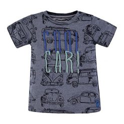 T-shirty chłopięce z nadrukiem: Koszulka w kolorze niebiesko-szarym