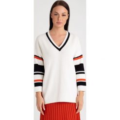 SWETER TASO weekend max mara. Białe swetry damskie Weekend Max Mara, xl, bez wzorów, biznesowe, bez rękawów, bez kaptura. Za 839,00 zł.