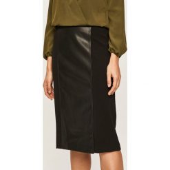 Dkny - Spódnica. Czarne spódniczki damskie DKNY, na co dzień, bez wzorów, z elastanu, casualowe, midi, proste. Za 449,90 zł.