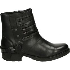 Botki - PL-87 BLACK. Czarne botki damskie skórzane marki Venezia. Za 389,00 zł.