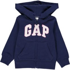 Bluza w kolorze granatowym. Niebieskie bluzy niemowlęce Gap Kids, z aplikacjami, z bawełny, bez rękawów, bez kaptura. W wyprzedaży za 82,95 zł.