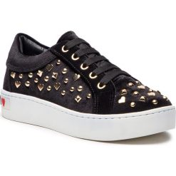 Sneakersy LOVE MOSCHINO - JA15293G06JG0000 Nero. Czarne półbuty damskie Love Moschino, z materiału. W wyprzedaży za 449,00 zł.