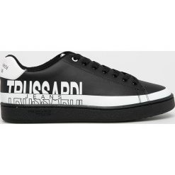 Trussardi Jeans - Buty. Białe buty sportowe męskie Trussardi Jeans, z jeansu, na sznurówki. Za 429,90 zł.