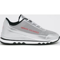 Armani Exchange - Buty. Białe buty sportowe damskie marki Armani Exchange, bez wzorów, z gumy, sportowe. Za 669,90 zł.