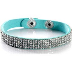Bransoletka w kolorze turkusowym. Niebieskie bransoletki damskie marki Crystal & Co, z tworzywa sztucznego, sztuczne. W wyprzedaży za 38,95 zł.