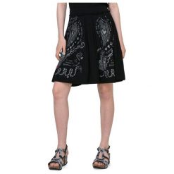 Desigual Spódnica Damska Lola M Czarny. Czarne spódniczki damskie marki Desigual, m, bez wzorów. W wyprzedaży za 157,00 zł.