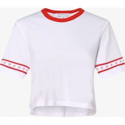 Calvin Klein Jeans - T-shirt damski, biały. Białe t-shirty damskie Calvin Klein Jeans, l, bez wzorów, z jeansu, bez kołnierzyka. Za 99,95 zł.