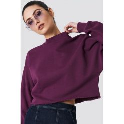 NA-KD Bluza nietoperz z surowym brzegiem - Purple. Fioletowe długie bluzy damskie marki NA-KD, z długim rękawem. Za 141,95 zł.