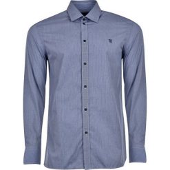 Trussardi Męska koszula Miami Collar 52 C001 11 -U290 Navy Blue (rozmiar XL). Niebieskie koszule męskie Trussardi, xl, bez wzorów, eleganckie, bez kołnierzyka, bez rękawów. W wyprzedaży za 273,00 zł.