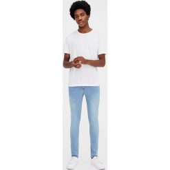 Jeansy superskinny fit. Szare jeansy męskie marki Pull&Bear, m, bez wzorów. Za 89,90 zł.