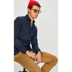 Tommy Hilfiger Tailored - Koszula. Niebieskie koszule męskie Tommy Hilfiger Tailored, m, bez wzorów, z elastanu, eleganckie, z włoskim kołnierzykiem, z długim rękawem. Za 399,90 zł.