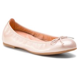 Baleriny UNISA - Acor 19 Pcr Pale Patent Cri. Różowe baleriny damskie Unisa, bez wzorów, ze skóry, klasyczne, bez obcasa, bez zapięcia. Za 349,00 zł.